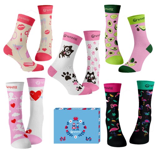 Wantee-Socken Damenclub 5-Pack Geschenkbox Wantee-Socken Damenclub 5-Pack Geschenkbox