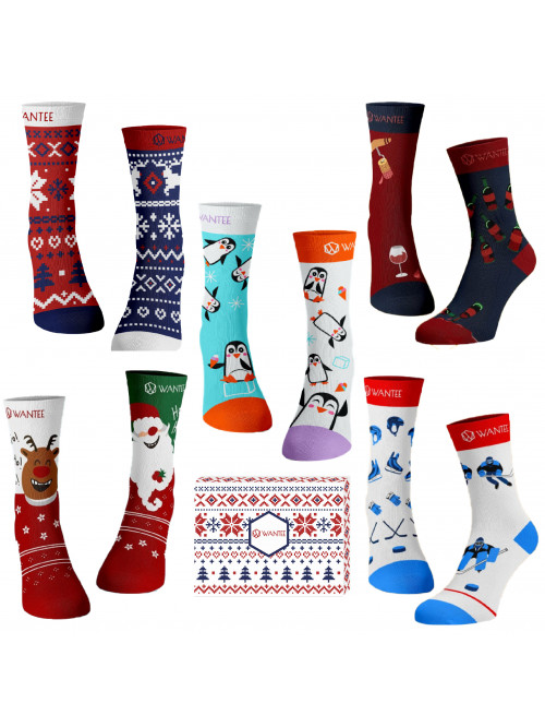 Weihnachtsgeschenk-Socken für Männer Wantee 5-Pack