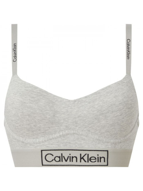 Damen BH Calvin Klein Reimagined Heritage-LGHT Lined Bralette Grau