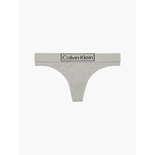 Damen Tangahöschen Calvin Klein Reimagined Heritage Thong Grau Damen Tangahöschen Calvin Klein Reimagined Heritage Thong Grau