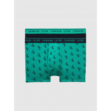  Calvin Klein Herren Boxershorts CK One Staggered Logo Schwarz, Grün 2-Pack