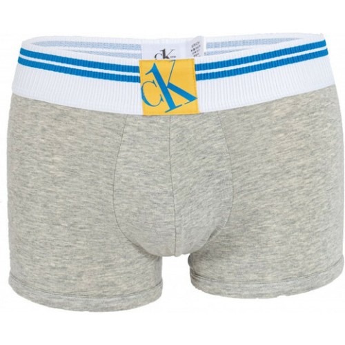 Calvin Klein Herren Boxershorts CK ONE Yellow Logo Grau Calvin Klein Herren Boxershorts CK ONE Yellow Logo Grau
