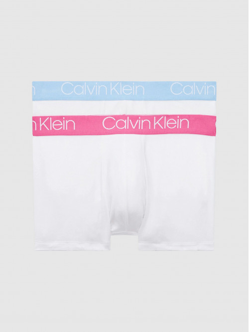 Pánske boxerky Calvin Klein Cotton Stretch Trunk 2-pack biele 