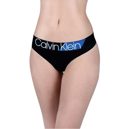 Damen Höschen Calvin Klein W/Commodore blue Bikini Schwarz/Blau Damen Höschen Calvin Klein W/Commodore blue Bikini Schwarz/Blau