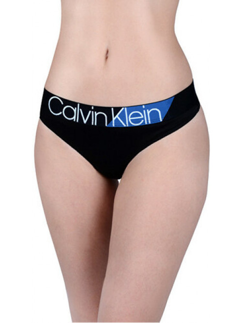 Damen Höschen Calvin Klein W/Commodore blue Bikini Schwarz/Blau
