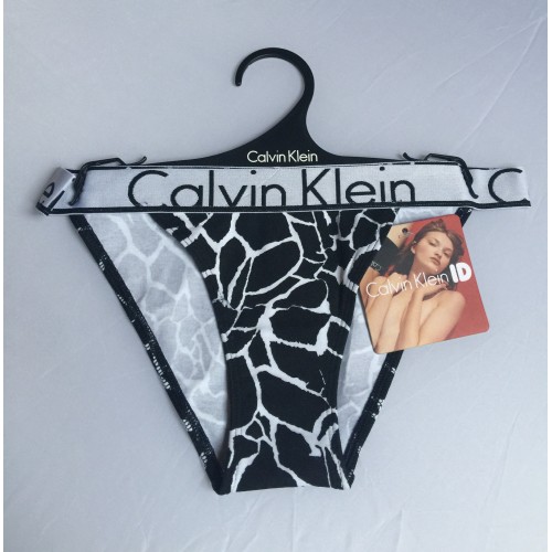 Damen Höschen Calvin Klein ID Cotton Weiß / Schwarz Damen Höschen Calvin Klein ID Cotton Weiß / Schwarz