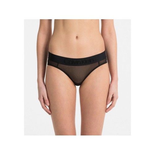 Damen Höschen Calvin Klein Bikini Tonal Logo Mesh Schwarz Damen Höschen Calvin Klein Bikini Tonal Logo Mesh Schwarz