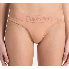 Damen Tangahöschen Calvin Klein Tonal Logo Thong Beige 