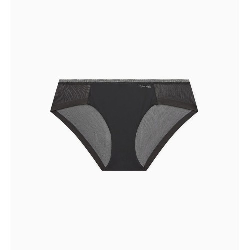 Damen Höschen Calvin Klein Sculpted Mesh Bikini Schwarz Damen Höschen Calvin Klein Sculpted Mesh Bikini Schwarz