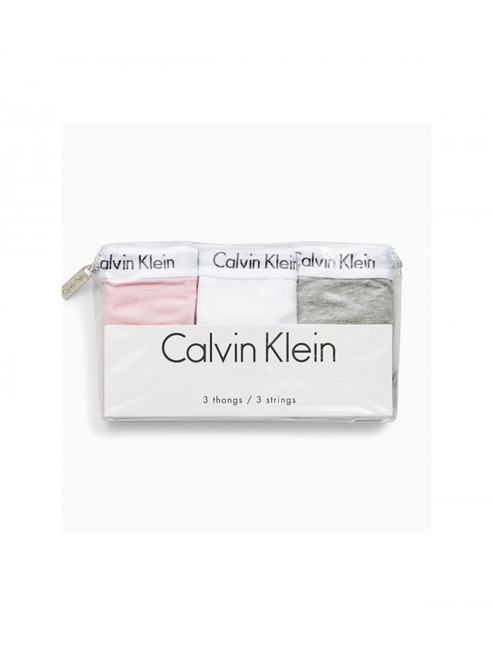 Damen Höschen Calvin Klein Bikini mit Spitze Schwarz, Weiß, Beige 3-Pack