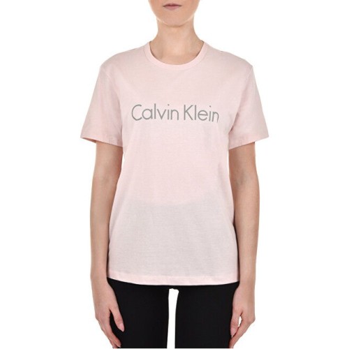 Damen T-Shirt Calvin Klein S/S Crew Neck rosarot Damen T-Shirt Calvin Klein S/S Crew Neck rosarot