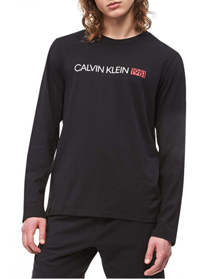  Herren T-Shirt Calvin Klein Crew Neck 1981 Schwarz