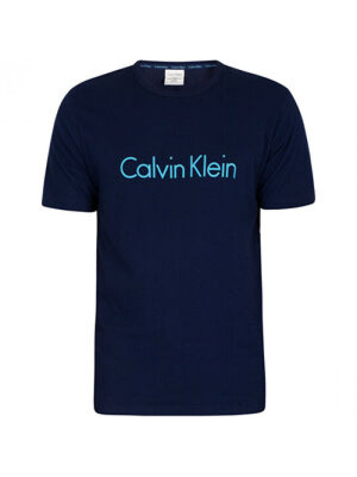  Herren T-Shirt Calvin Klein Comfort Cotton SS Crew Neck Blau