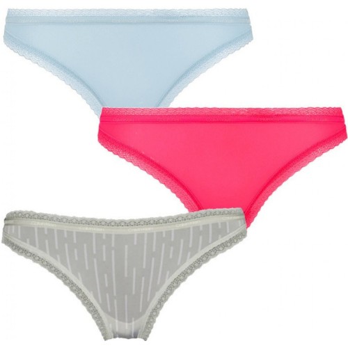 Damen Höschen Calvin Klein Bottoms up Refresh Bikini Hellblau, Hellgrün, Rosarot 3-Pack Damen Höschen Calvin Klein Bottoms up Refresh Bikini Hellblau, Hellgrün, Rosarot 3-Pack