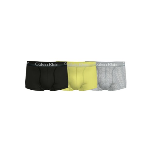 Herren Boxershorts Calvin Klein Modern Structure CTN-Trunk Schwarz, Gelb, Grau 3-pack Herren Boxershorts Calvin Klein Modern Structure CTN-Trunk Schwarz, Gelb, Grau 3-pack