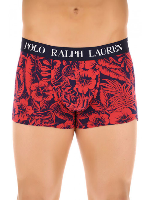 Herren Boxer Polo Ralph Lauren Classic Trunk Tropenprint Sunrise Rot