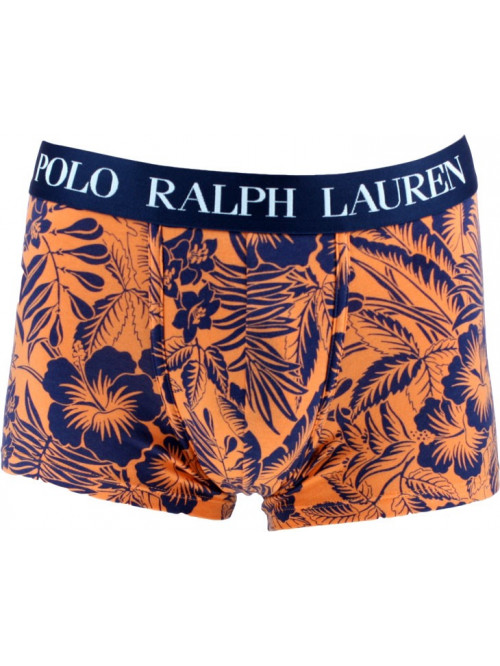 Herren Boxer Polo Ralph Lauren Classic Trunk Tropical Print Sun Orange