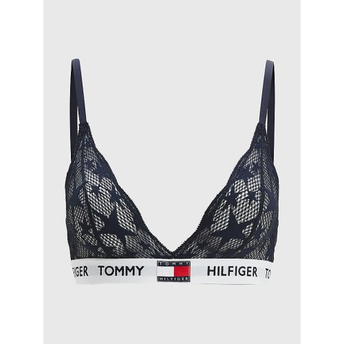 Damen BH Tommy Hilfiger 85 Star Lace-Triangle Bra Navy Damen BH Tommy Hilfiger 85 Star Lace-Triangle Bra Navy