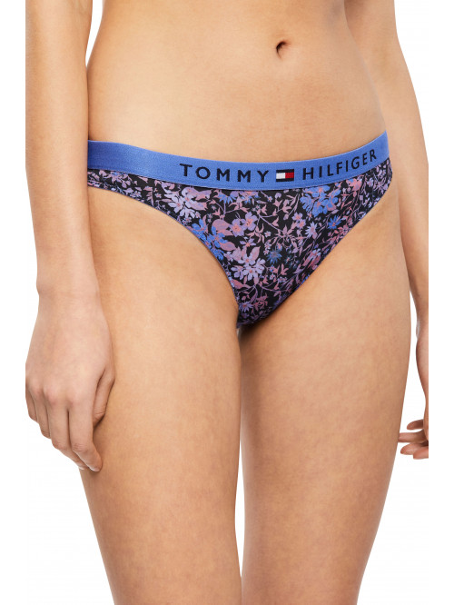 Damen Höschen Tommy Original Lace-Lace Bikini Print Blau