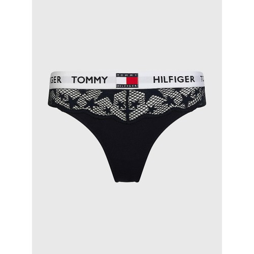Damen Tangahöschen Tommy Hilfiger 85 Star Lace-Thong Navy Damen Tangahöschen Tommy Hilfiger 85 Star Lace-Thong Navy