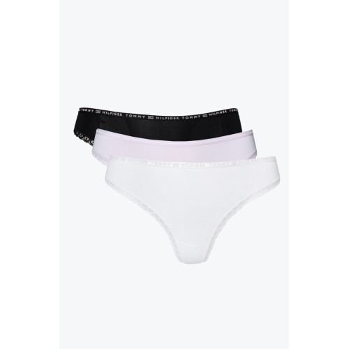 Damen Höschen mit Spitze Tommy Hilfiger Lace Thong Rosarot, Schwarz, Beige 3-pack Damen Höschen mit Spitze Tommy Hilfiger Lace Thong Rosarot, Schwarz, Beige 3-pack