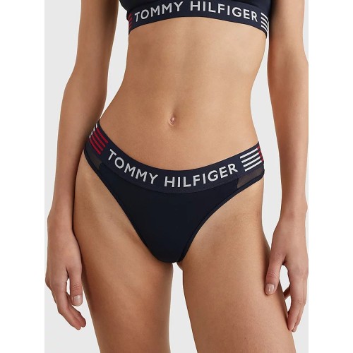 Damen Tangahöschen Tommy Hilfiger Flex-Thong Navy Damen Tangahöschen Tommy Hilfiger Flex-Thong Navy