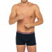 Herren Boxershorts Tommy Hilfiger Trunk Printed WB Schwarz mit kariertem Gürtel 3-Pack