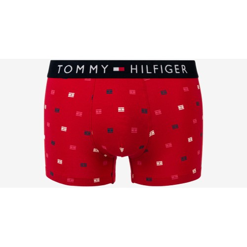 Herren Boxershorts Tommy Hilfiger All-Over Print Cotton Trunks Rot / Gemustert Herren Boxershorts Tommy Hilfiger All-Over Print Cotton Trunks Rot / Gemustert