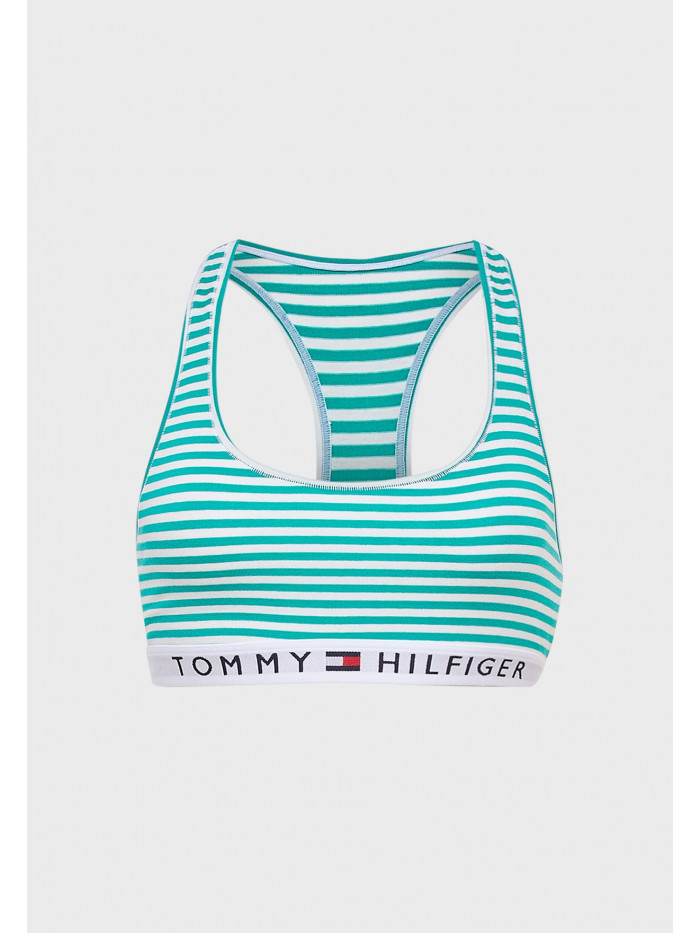 Damen-BH Tommy Hilfiger Logo Band Racerback Striped Gestreift