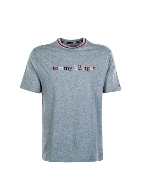 Herren T-Shirt Tommy Hilfiger Organic Cotton Logo T-shirt Grau