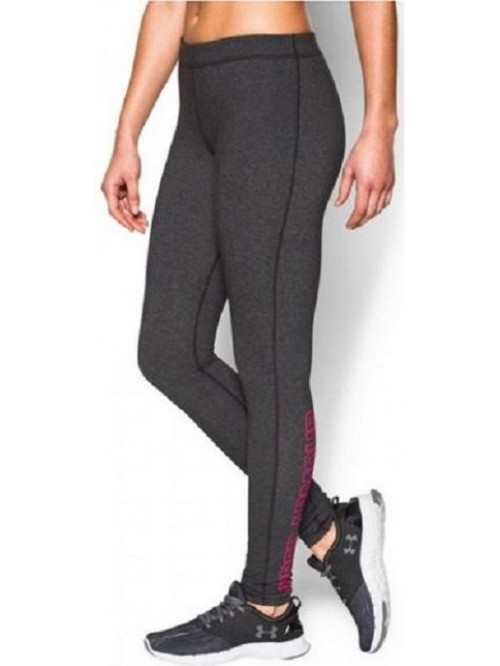 Damen Leggings Under Armour Favorite Wordmark grau