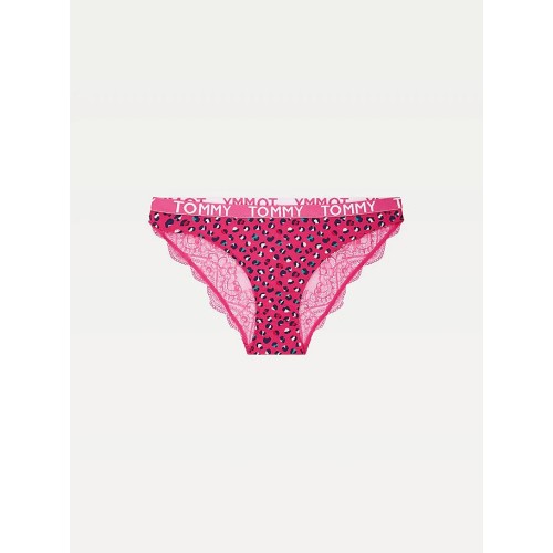 Damen Höschen Tommy Hilfiger Nylon Lace Print Briefs Rosarot Damen Höschen Tommy Hilfiger Nylon Lace Print Briefs Rosarot