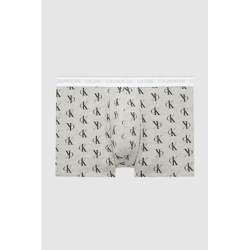 Herren Boxershorts Calvin Klein CK ONE Staggered Logo Grau Herren Boxershorts Calvin Klein CK ONE Staggered Logo Grau