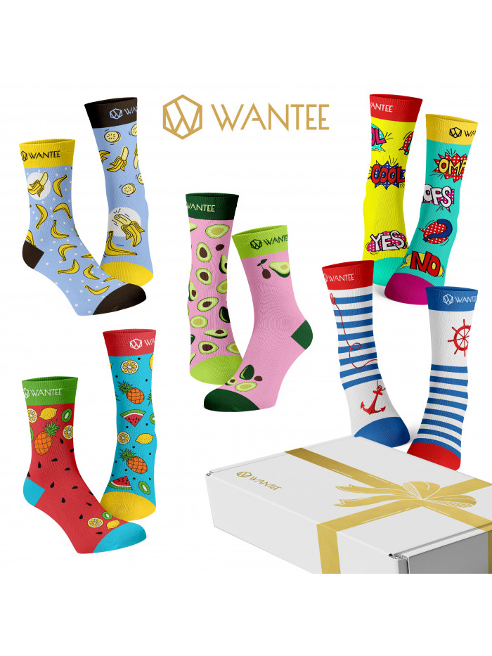 Wantee-Socken Fresh 5-Pack Geschenkbox