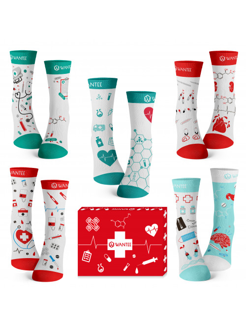 Wantee-Socken Medical 5-Pack Geschenkbox
