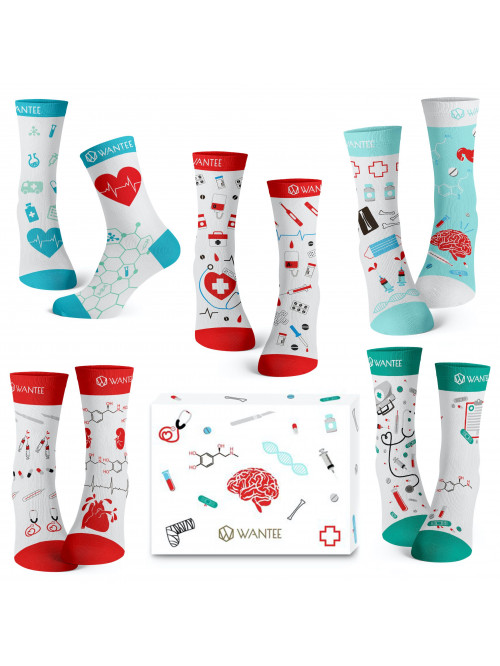 Wantee-Socken Medical 5-Pack Geschenkbox