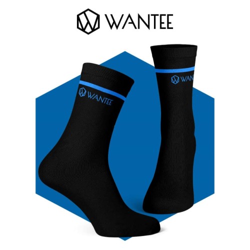 Socken Basic Black and Blue Wantee
