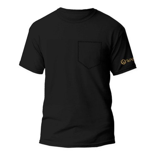 Herren T-Shirt Pure Black Wantee Schwarz Herren T-Shirt Pure Black Wantee Schwarz